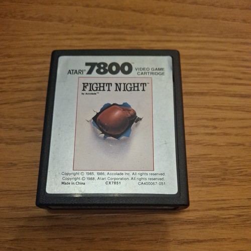 Atari 7800 fight night - atari, tested