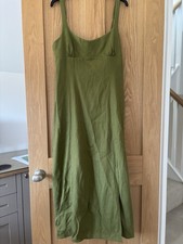 Zara Women's Green Maxi Dress, Size Large