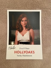 EVA O'HARA     (HOLLYOAKS) PRESIGNED CAST CARD