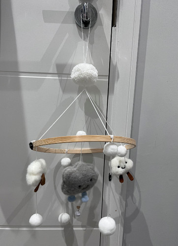 Clouds rattle bed bell toy - bed,