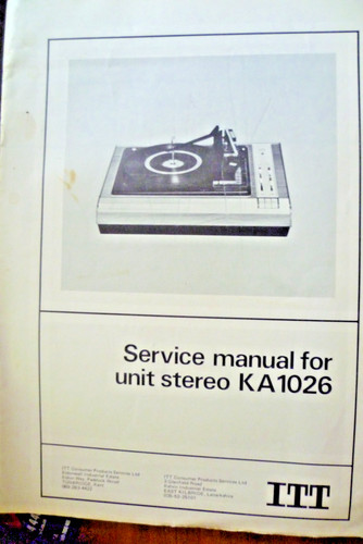 Itt ka1026 stereo record - ka1026,