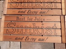 Vintage Wooden Sunkist Orange