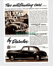 X885) Daimler Car B&W Advert