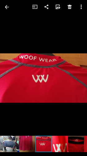 Child red woofwear technical - child's,