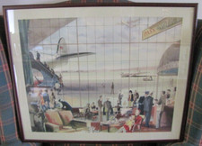 MAC TATCHELL AIRPORT MACMILLAN  POSTER 50'S FRAMED