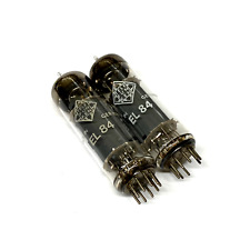 Matched Pair  EL84 Used Telefunken  Diamond  Bottom Germany Valve Tubes (AAV4)