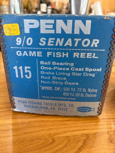 Penn senator game fishing - 9/0,