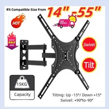 TV Wall Bracket Mount 14-55" Swivel & Tilt Full Motion for LED Plasma Television