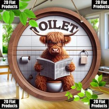 Funny Highland Cow Toilet