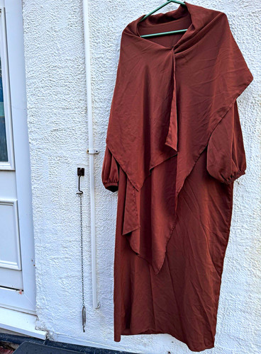 Women brown abaya with - women’s,