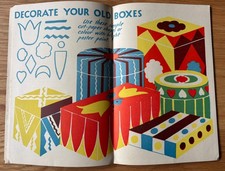 1951 ART AND CRAFT Decorating Boxes MAGAZINE CHILD EDUCATION