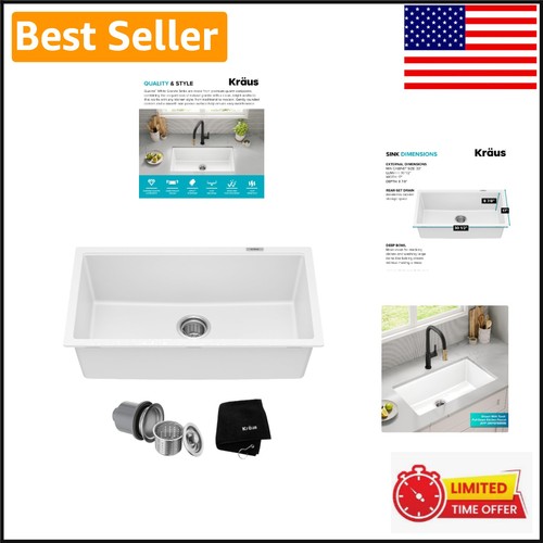 Elegant white undermount - 31",