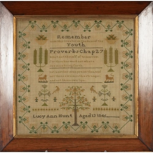 Antique sampler lucy - ~, ann
