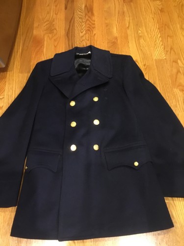 Vintage nypd peacoat navy - vintage, blue