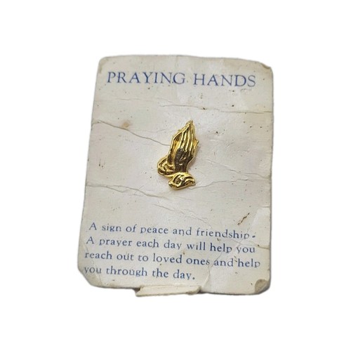 Old vintage praying hands - old,