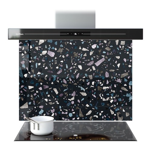 Kitchen glass splashback - glass,