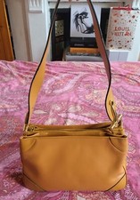 Rare Celine Trio Horsebit Calf Leather Shoulder Bag