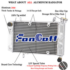 Radiator For 2003-08 SUZUKI LT-Z400 LTZ400 KFX400 DVX40 17710-07G10 Alu UK NEW