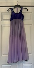 Full Skirted Chiffon Lyrical Dress Mauve/lilac. V Pretty On Stage