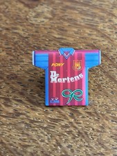 Vintage West Ham United Football Club Shirt Pin Badge Pony Dr Martens 