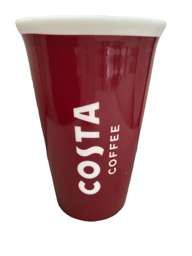 Costa coffee red ceramic - costa,