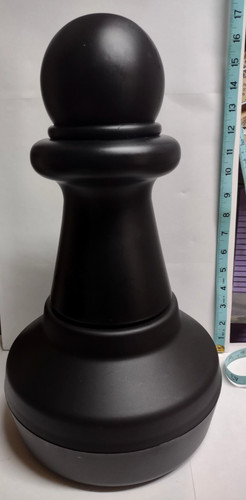 Giant chess piece pawn black - pawn,