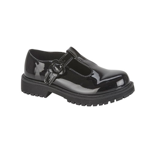 Girls bar school shoes black - girls,