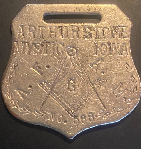 Antique arthur stone masonic - antique,