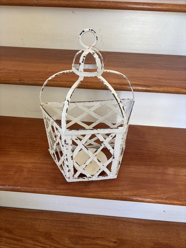 Shabby chic hanging white - 3,