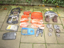 Husqvarna K760 K750 used parts, blade guard, mufflers, belt covers, flywheel etc