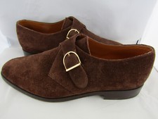 St Michael From Marks & Spencer Brown Suede Monk Strap Shoes- UK 9.5 EUR 43.5