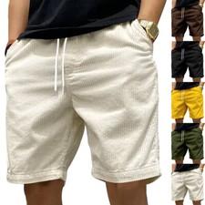 Men Shorts Corduroy Casual