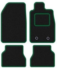 FITS TOYOTA AURIS 2013 ONWARDS TAILORED BLACK CAR MATS WITH GREEN TRIM