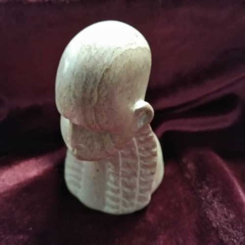 African soap stone chess piece - soap,