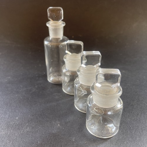 Vintage clear glass herb - 4,