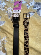 2 Ladies Girls Belts Black &