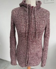 Fat Face Chunky Knit Full Zip Hoodie Size 6-8Cotton Blend