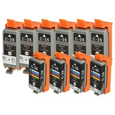 10 Multicolour Ink Cartridges