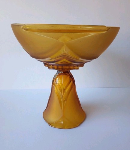 Stolzle amber glass vintage - glass,
