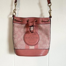 Coach Taffy Pink Jacquard Mini