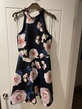 Lipsy Navy Floral Dress. Excellent Condition
