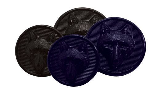 Equetech fox head button - head,