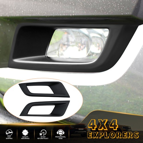Black fog light cover bezel - black,