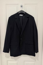 PRIMARK Navy pinstripe single