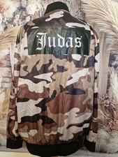 Judas Sinned Camo Lightweight Bomber Jacket  Medium 