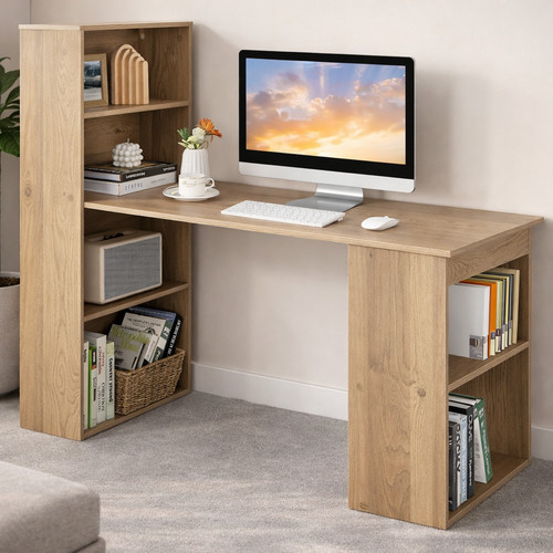 Computer desk bookshelf - computer,