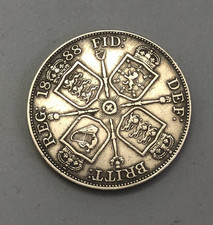 Victorian Silver Double Florin Coin 1888 22.62g 3.5cm BEZX
