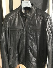 Mens Belstaff Black Leather
