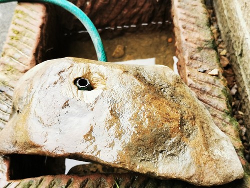 Natural real sandstone cross - real,
