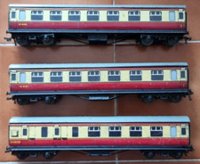 Hornby Dublo 3 Red Crimson Cream BR 3 Rail OO 2 Corridor 1 Guard Train Coach L4